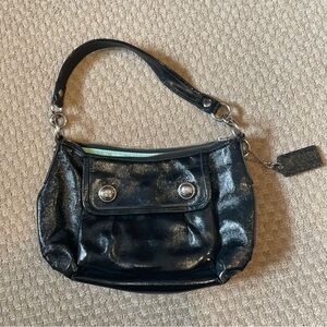 Coach Poppy Patent Black Groovy 13852 Bag